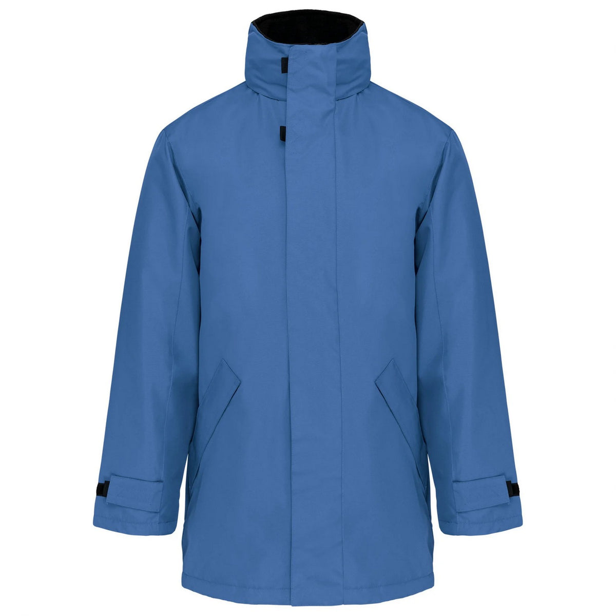 Light Royal Blue-Black - Front - Kariban Unisex Adult Quilted Parka