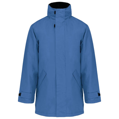 Light Royal Blue-Black - Front - Kariban Unisex Adult Quilted Parka