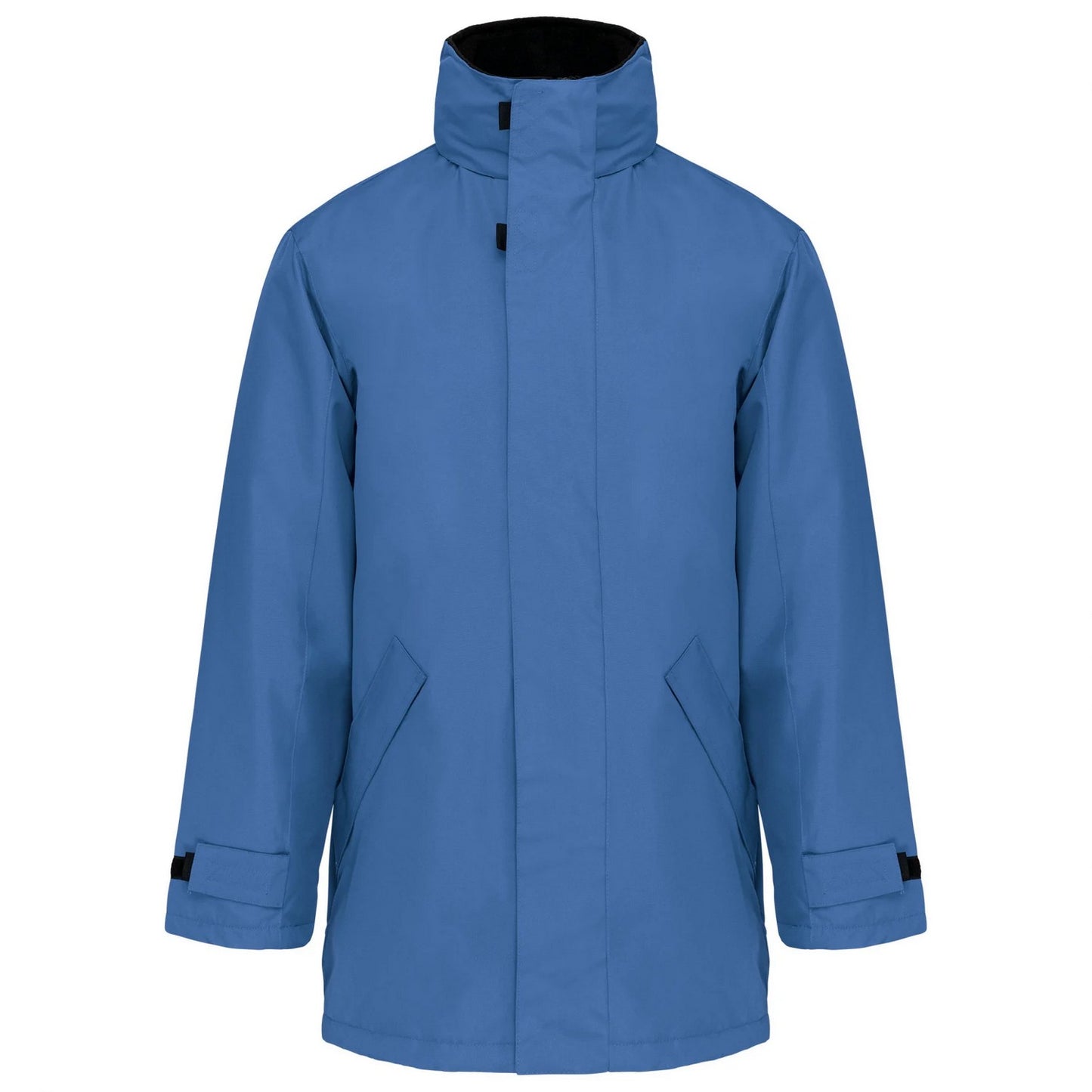 Light Royal Blue-Black - Front - Kariban Unisex Adult Quilted Parka