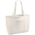 Red - Back - Westford Mill Striped Organic Cotton Shopper