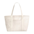 Red - Front - Westford Mill Striped Organic Cotton Shopper