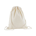 Natural - Front - Westford Mill Organic Cotton Drawstring Bag