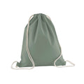 Dusty Green - Front - Westford Mill Organic Cotton Drawstring Bag