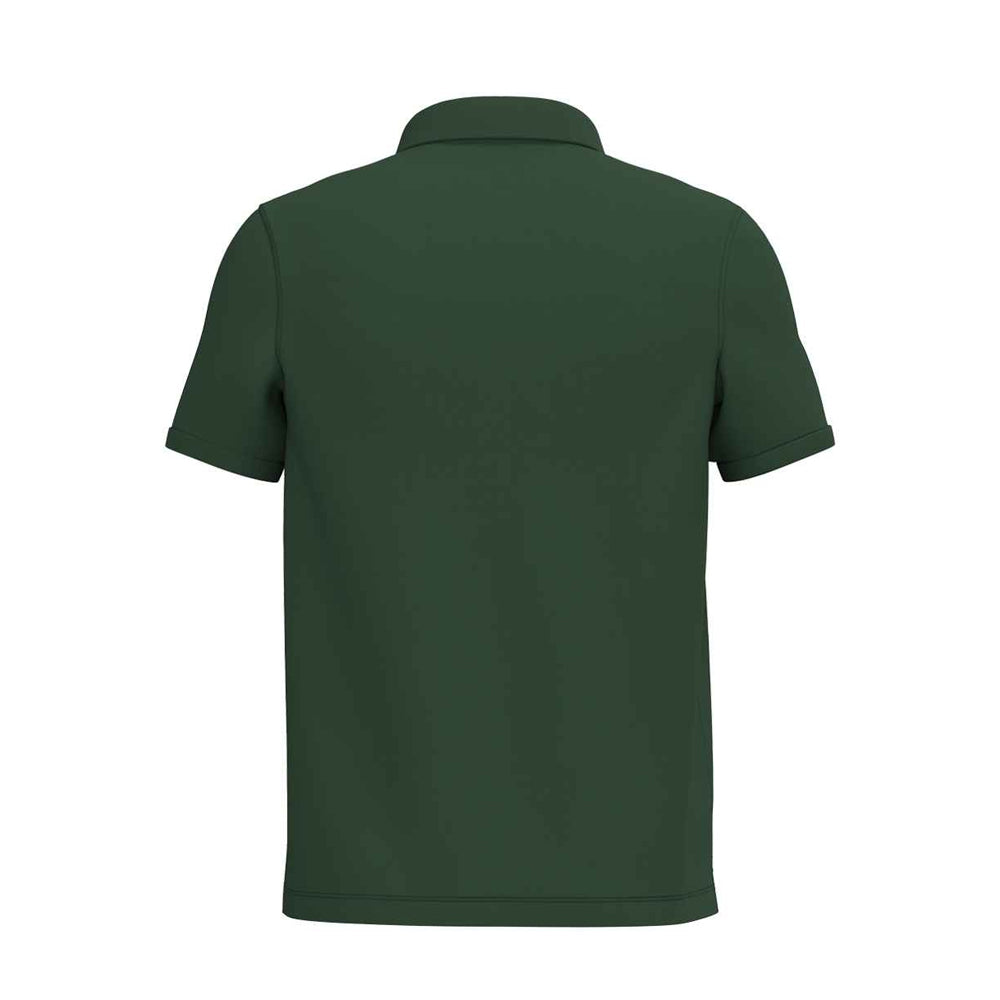 Forest Green - Back - Native Spirit Mens Pique Polo Shirt