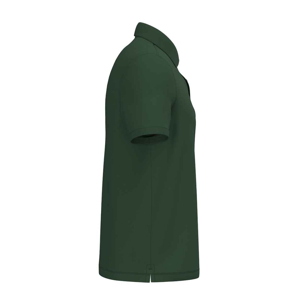 Forest Green - Side - Native Spirit Mens Pique Polo Shirt