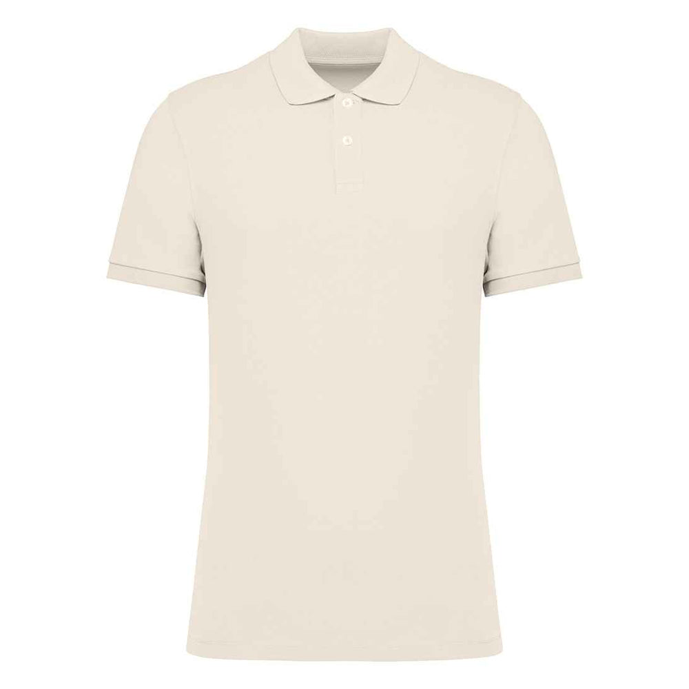 Ivory - Front - Native Spirit Mens Pique Polo Shirt