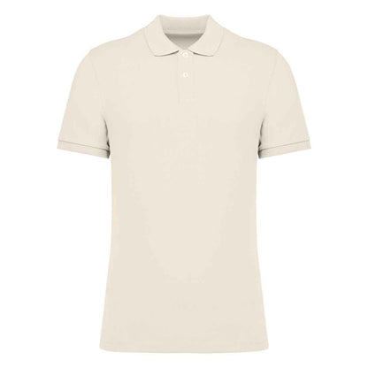 Ivory - Front - Native Spirit Mens Pique Polo Shirt