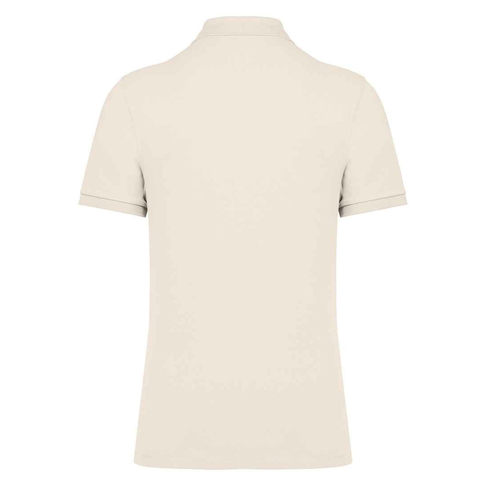 Ivory - Back - Native Spirit Mens Pique Polo Shirt