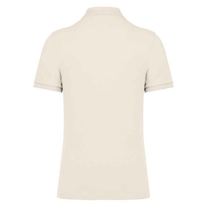 Ivory - Back - Native Spirit Mens Pique Polo Shirt