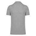 Moon Grey Heather - Back - Native Spirit Mens Pique Polo Shirt