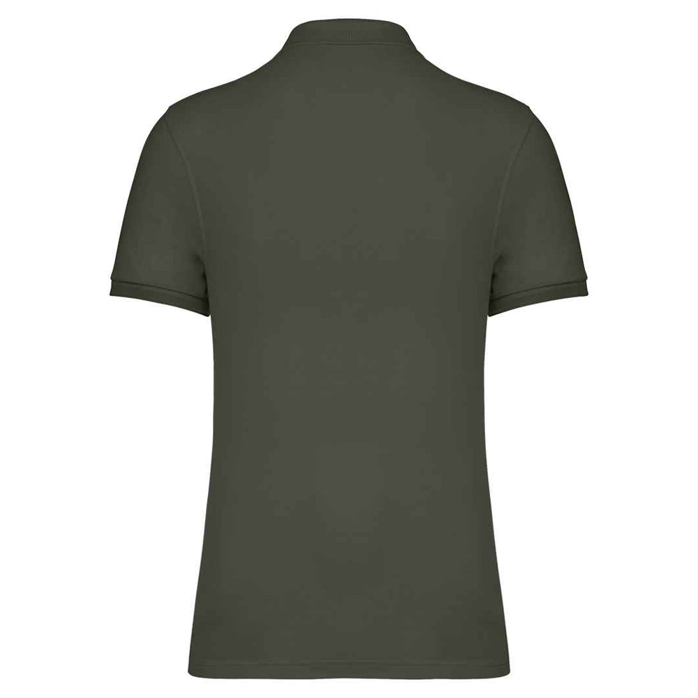 Organic Khaki - Back - Native Spirit Mens Pique Polo Shirt