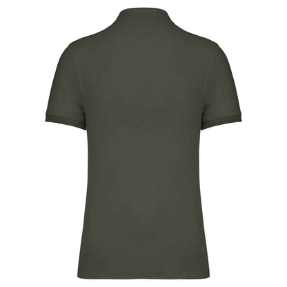 Organic Khaki - Back - Native Spirit Mens Pique Polo Shirt