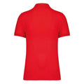 Poppy Red - Back - Native Spirit Mens Pique Polo Shirt