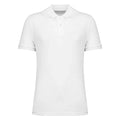 White - Front - Native Spirit Mens Pique Polo Shirt