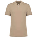 Ivory - Front - Native Spirit Mens Pique Polo Shirt