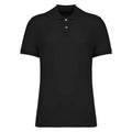 Black - Front - Native Spirit Mens Pique Polo Shirt