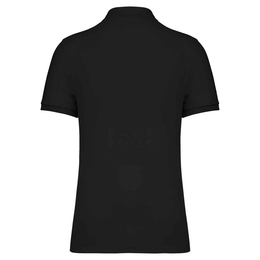 Black - Back - Native Spirit Mens Pique Polo Shirt