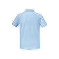 Sky Blue - Back - Russell Mens Authentic Pique Polo Shirt