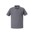 Convoy Grey - Front - Russell Mens Authentic Pique Polo Shirt
