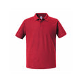 Classic Red - Front - Russell Mens Authentic Pique Polo Shirt