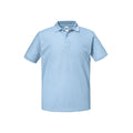 Sky Blue - Front - Russell Mens Authentic Pique Polo Shirt