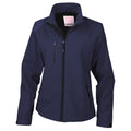 Navy - Front - Result Womens-Ladies Soft Shell Jacket