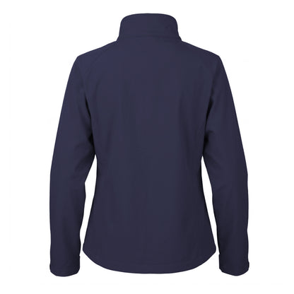 Navy - Back - Result Womens-Ladies Soft Shell Jacket