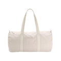 Red - Front - Westford Mill Striped Organic Cotton Duffle Bag