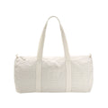 Grey - Front - Westford Mill Striped Organic Cotton Duffle Bag