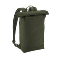 Pine Green - Side - Bagbase Simplicity Lite Roll Top Backpack