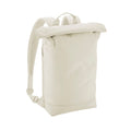 Beige - Side - Bagbase Simplicity Lite Roll Top Backpack
