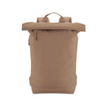 Hazelnut - Front - Bagbase Simplicity Lite Roll Top Backpack