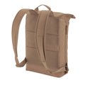 Hazelnut - Back - Bagbase Simplicity Lite Roll Top Backpack