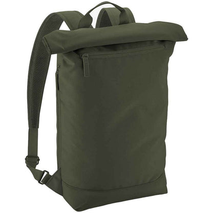 Pine Green - Side - Bagbase Simplicity Roll Top Backpack