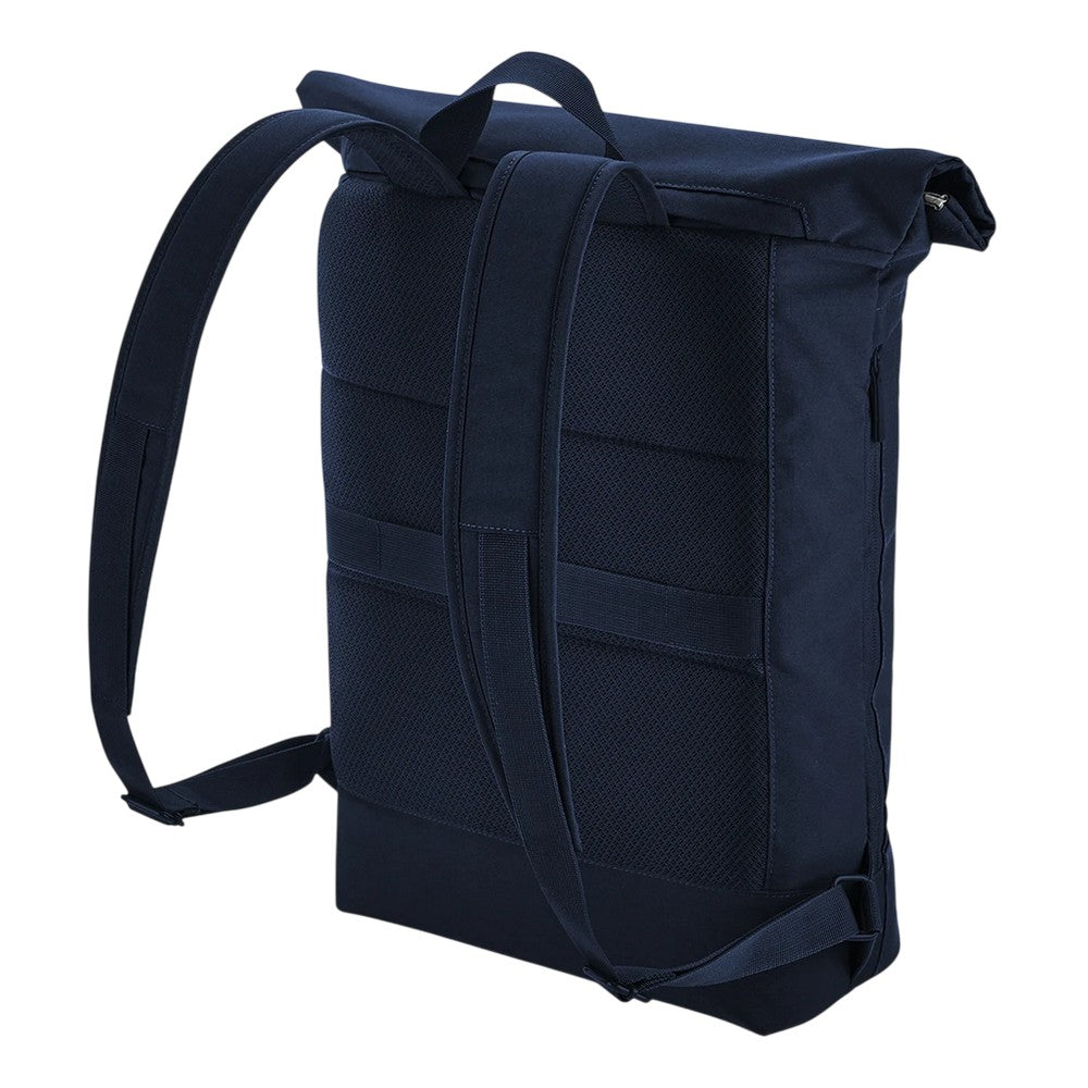 French Navy - Back - Bagbase Simplicity Roll Top Backpack