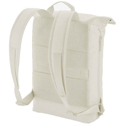 Beige - Back - Bagbase Simplicity Roll Top Backpack