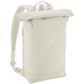 Beige - Side - Bagbase Simplicity Roll Top Backpack
