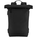 Black - Front - Bagbase Simplicity Roll Top Backpack
