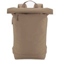 Hazelnut - Front - Bagbase Simplicity Roll Top Backpack