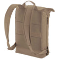 Hazelnut - Back - Bagbase Simplicity Roll Top Backpack
