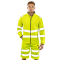 Fluorescent Yellow - Side - Result Genuine Recycled Mens Hi-Vis Softshell Printable Jacket