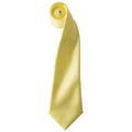 Lemon - Front - Premier Unisex Adult Colours Satin Tie