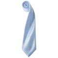 Light Blue - Front - Premier Unisex Adult Colours Satin Tie