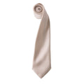 Natural - Front - Premier Unisex Adult Colours Satin Tie