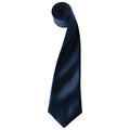 Navy - Front - Premier Unisex Adult Colours Satin Tie