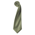 Olive - Front - Premier Unisex Adult Colours Satin Tie