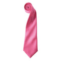 Fuchsia - Front - Premier Unisex Adult Colours Satin Tie