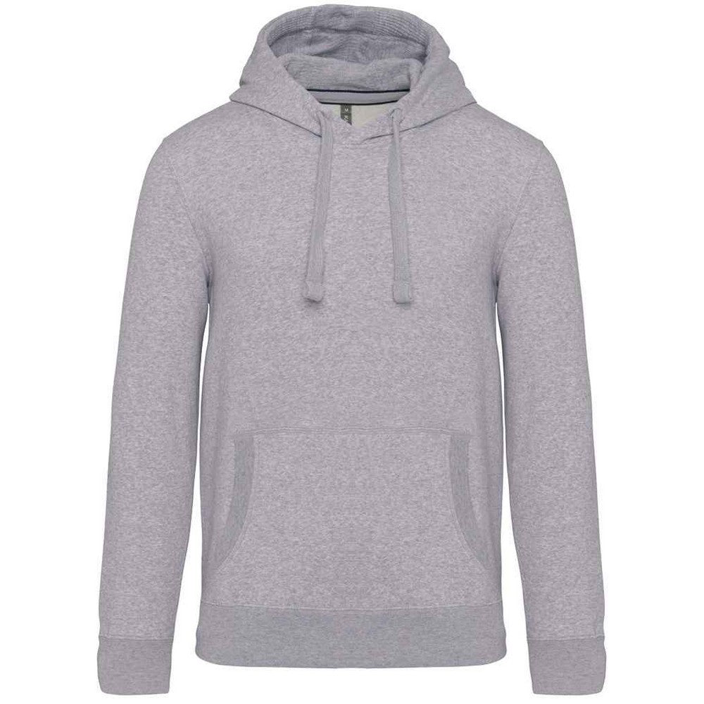 Oxford Grey - Front - Kariban Mens Hooded Sweatshirt