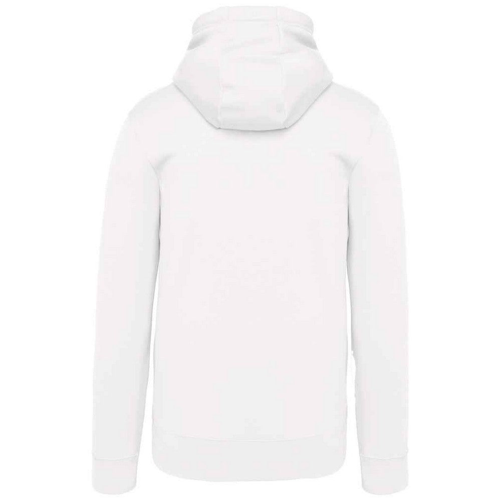 White - Back - Kariban Mens Hooded Sweatshirt
