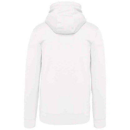 White - Back - Kariban Mens Hooded Sweatshirt